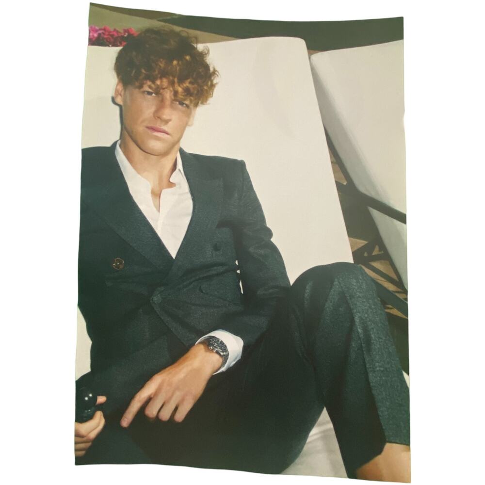 Jannik Sinner in Gucci Magazine Print Summer 2024 Frame Ready Original